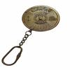 Antique 100 Years (2000-2099) Perpetual Calendar World Timer Keychain Collectable Brass Keychain Key Ring for Gift