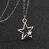 Zinc Zinc Alloy Vintage Pentagram Necklace Hollow Choker Korean Clavicle Chain Star Pendant Necklace  Jewelry