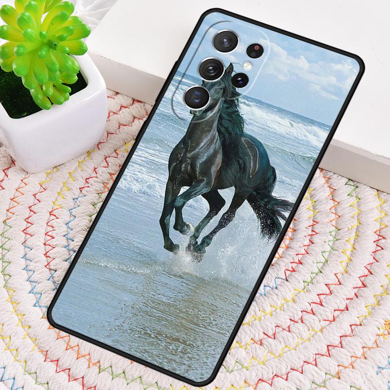 Чехол для телефона 'Скачущая коричневая лошадь' для Samsung Galaxy note 10 pro S26 Ultra S23 S24 FE S25 S21 S22 PLUS ударопрочный