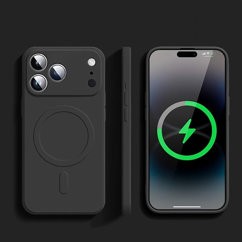 Оригинальный чехол для телефона из жидкого силикона для iPhone 17 16 15 14 13 12 Pro Max Plus С магнитной крышкой для Magsafe Для iPhone17 16 Pro Max