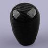 Universal Car Gear Shift Shifter Knob Stick Lever Head & 3 Adapter M8 M10 M12 Black Carbon Fiber