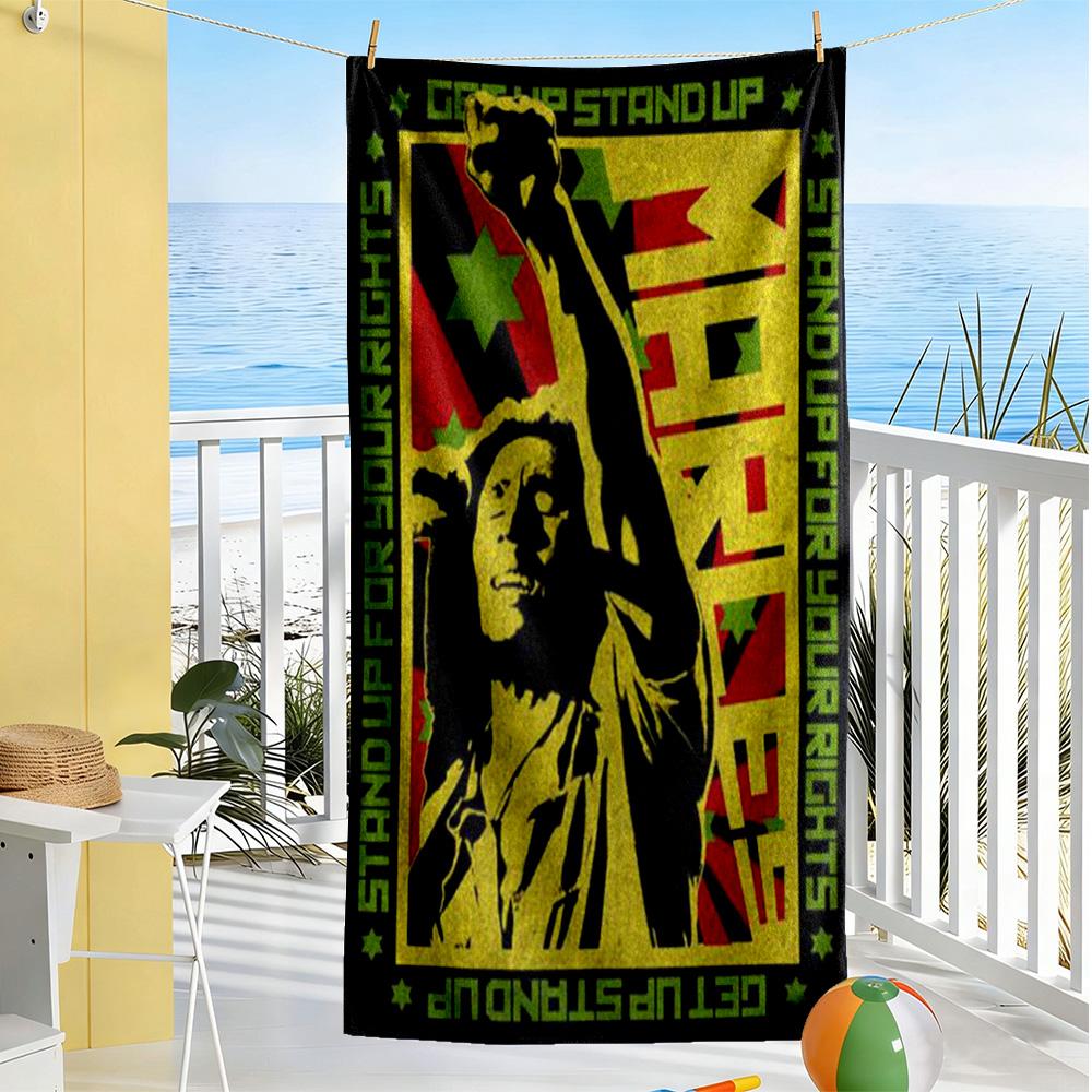 Bob Marley Beach Towel Super Soft Absorbent Comfortable Lightweight Portable for Swimming,Beach,Camping, Travel, Beach Accessories,Gym