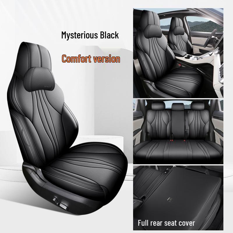 Универсальная подушка на сиденье автомобиля BYD Qin PLUS, полностью из кожи, для всех сезонов, с полным охватом, для пятиместного автомобиля