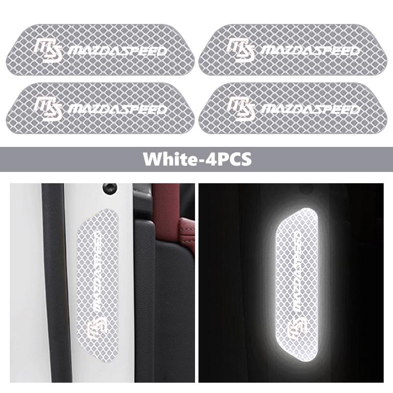 For Mazda Car Door Reflective Sticker Safety Open Warning Reflect Tape MS Demio CX-5 CX6 CX7 M3 M6 MX3 MX5 Rx8 Axela CX-30