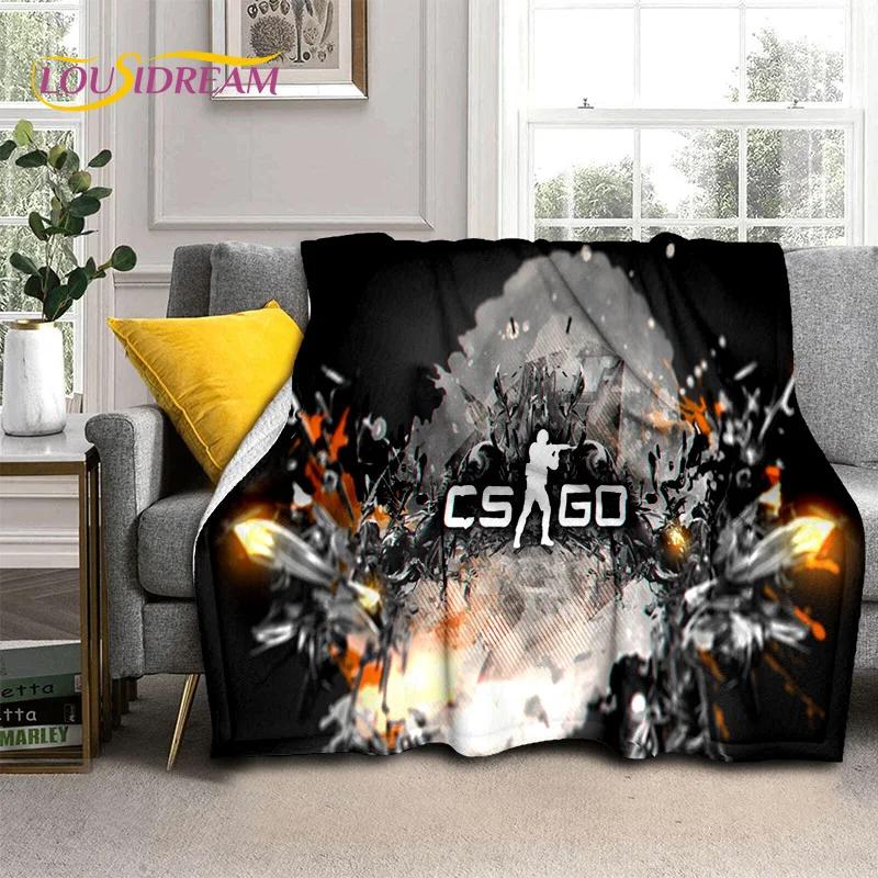 Игра Counter Strike, CS GO, 3D Плед для Геймера, Мягкий Плед для Дома, Спальни, Кровати, Дивана, Пикника, Путешествий, Офиса, Покрывало для Детей