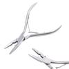 1 Piece NEW Stainless Steel Pliers For Hair Extension Silver Small Size Micro Rings Beads Closer Tools Pliers