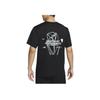 Nike Dri-FIT Round Neck Casual Breathable Short Sleeve Printed T-Shirt Men Tops Black FN3280-010