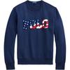 Polo Fleece Pattern Embroidered Crew Neck Long Sleeve Sweatshirt Men Sweatshirt 710794798-001