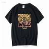 Футболка с тигром в стиле Wild Vintage, музыкальное настроение, смешная, милая, s Для длинных или коротких рукавов, винтажная, стираная, дизайнерская одежда, стильная, эластичная