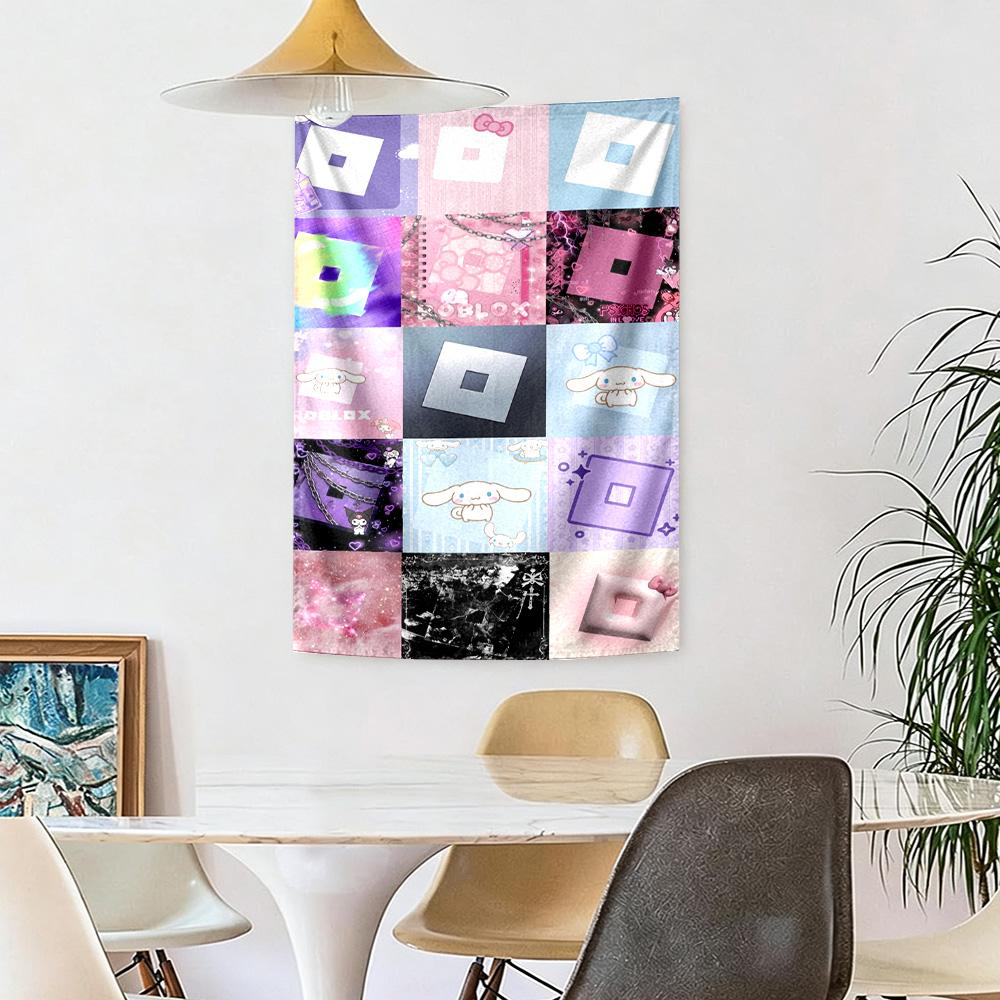 Roblox Wall Decor Tapestry Art For Pet Memorial Birthdaywedding Party Backdrop Family Gift