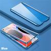 360Магнитный Металлический Защитный Чехол для Телефона Для Samsung A16 A26 A36 A56 A55 A54 A53 A52 A37 Высококачественная Двусторонняя Стеклянная Крышка