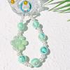 Cute Phone Chain Wrist Strap Acrylic Bead Beaded KeyChain Kawaii Mobile Phone Chains Accessories Bag Car Pendant Charm for Women