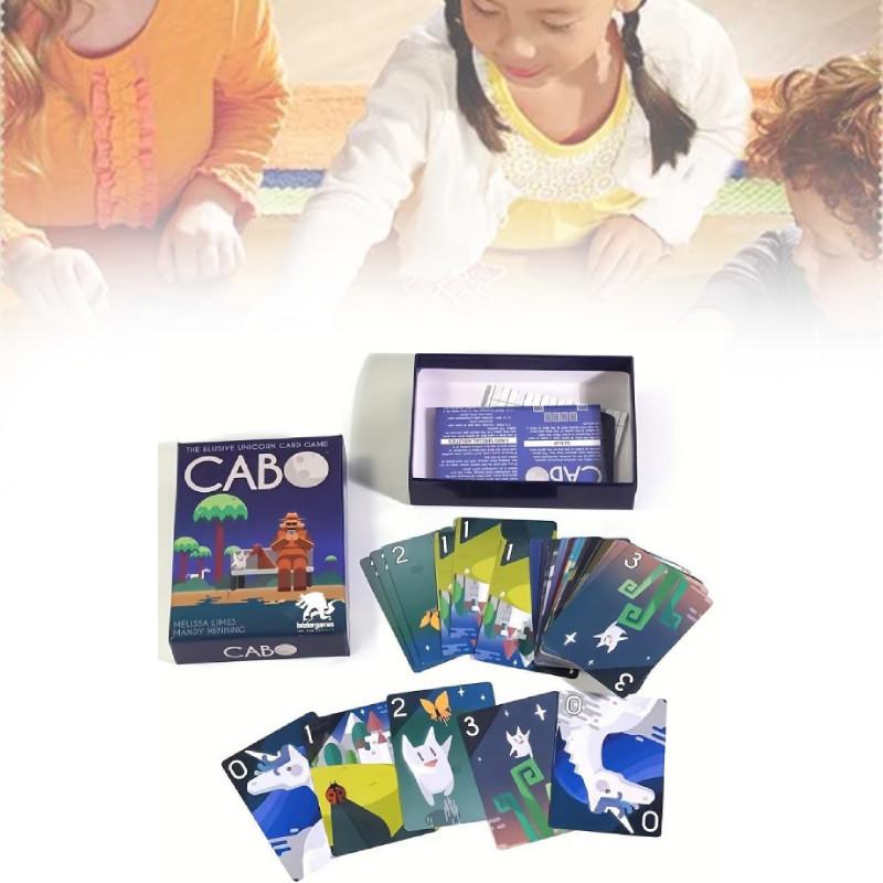 Креативная карточная игра Cabo для взрослых и детей Веселая игра на управление памятью для вечеринок от 2 до 4 игроков