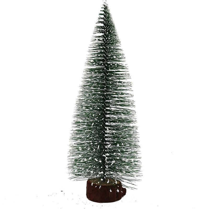 Green Snowflake Pine Needle Mini Christmas Tree - PVC Tabletop, Sizes: 10-30cm