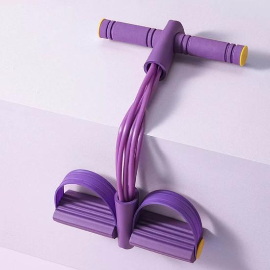 6-трубчатая педальная лента сопротивления многофункциональная натяжная веревка эластичная педаль для йоги Puller Body Stretching Trainer Home Gym Training Equipment