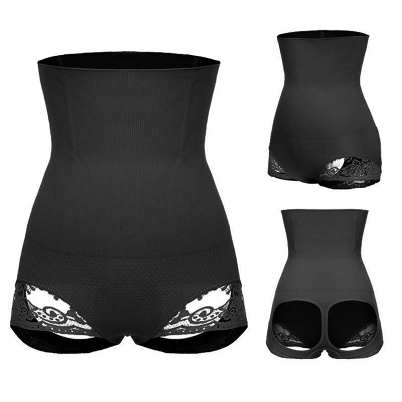 Waist Trainer Body Shaper Hollow Out Tummy High Waist Butt Lifter Women Firm Shorts Shapewear