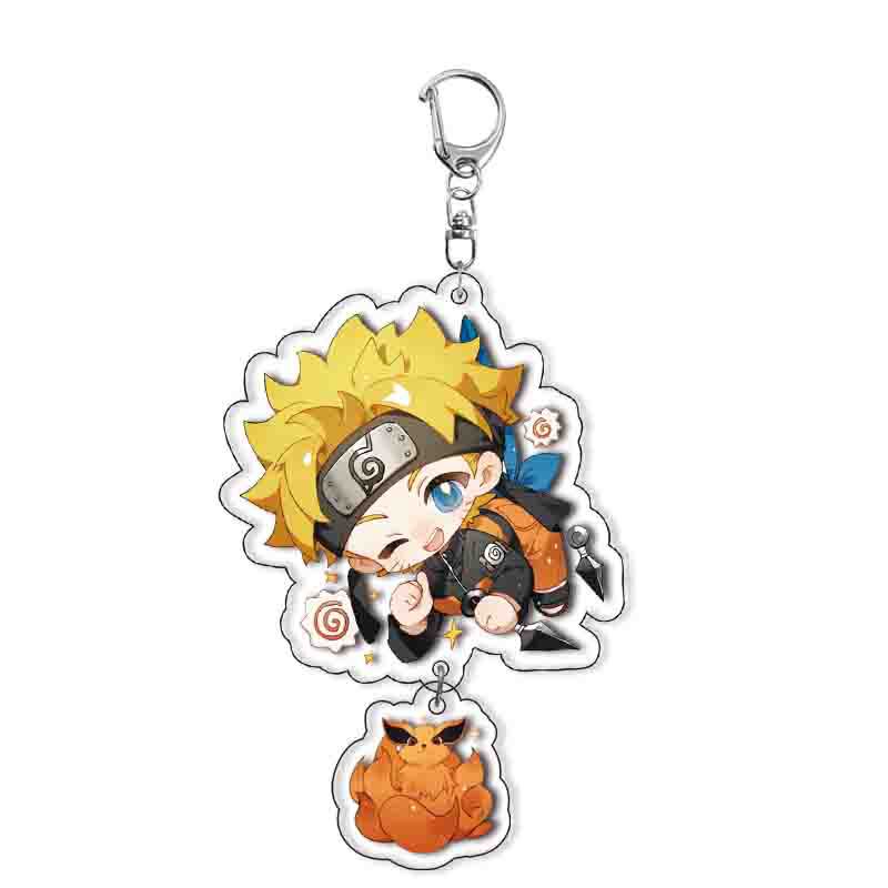 Аксессуары для акриловых брелоков Аниме Наруто Брелок для ключей с рисунком из мультфильма Узумаки Наруто
