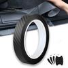 AUTOYUZU Car Door Protector Body Protection Side Step Scuff Bumper Carbon Scratch Stain Easy Black Base 3cm5m Film, Film, Film, Guard, Plate, Guard,