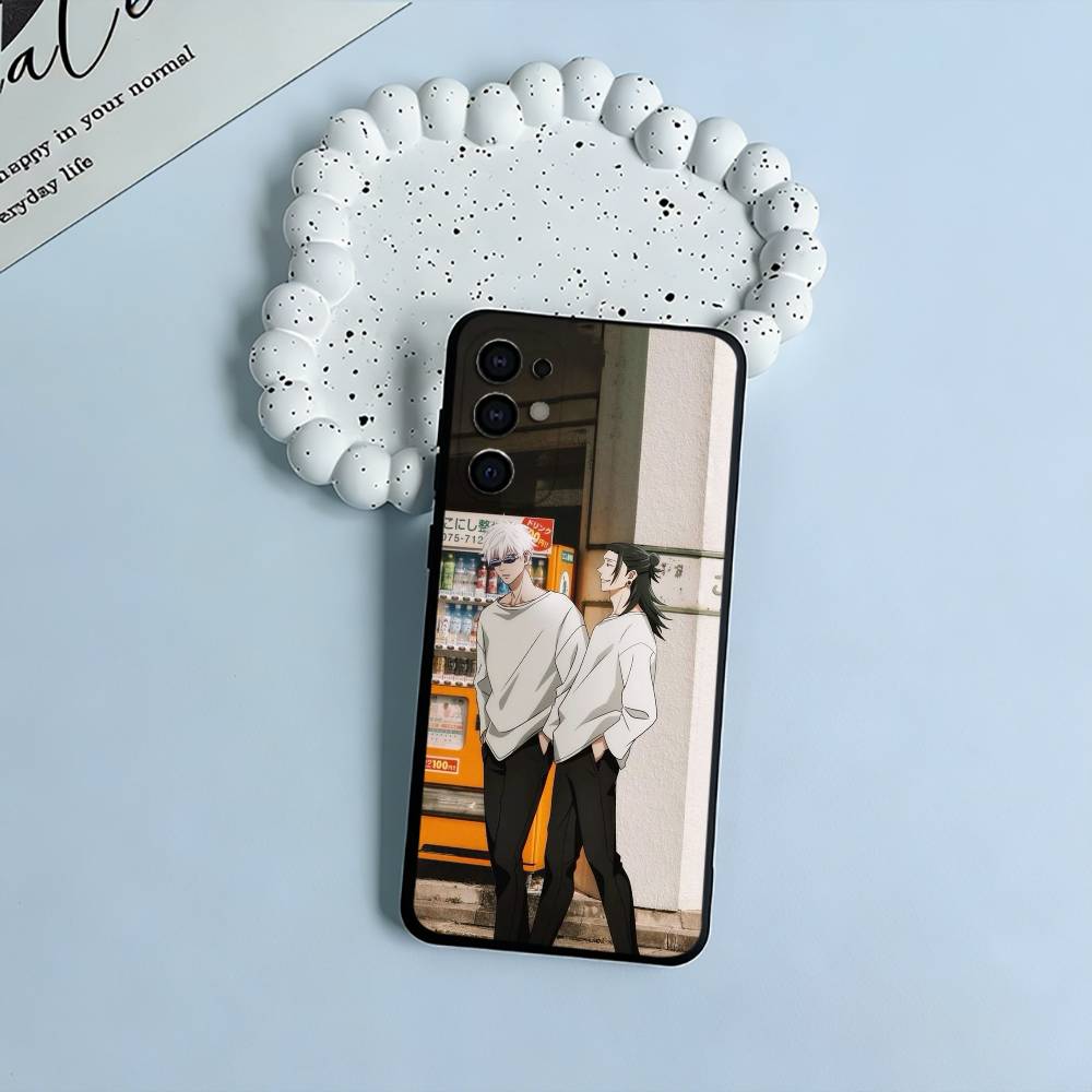Мягкий силиконовый чехол J-J-ujutsu Kaisen-S-uguru- Geto для Samsung S25, S24, S21, S22, S23, S30, Ultra, S20, Plus, FE, Lite - Черный
