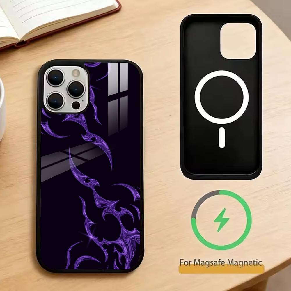 Магические руны Чехол для телефона Для iPhone17,16,15,14,13,12,11 Plus,Pro Магнитный Для Magsafe Беспроводная зарядка
