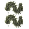 1/2Pcs 150/180/270CM Christmas Artificial Cedar Garland Simulation Norfolk Pine Needle Rattan Fake Greenery Mantle Fireplace Porch Outdoor Decoration