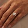 925 Sterling Silver 7 * 10mm Crooked Water Droplet Zircon Ring For Women Engagement Wedding Luxury High Quality Fine Jewelry