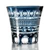 GREEM MARKET Crafts with Wooden Box Glasswork Kiriko Glass Cup Shochu Glass Kiriko Glass Product GMS00726 Number (Navy)