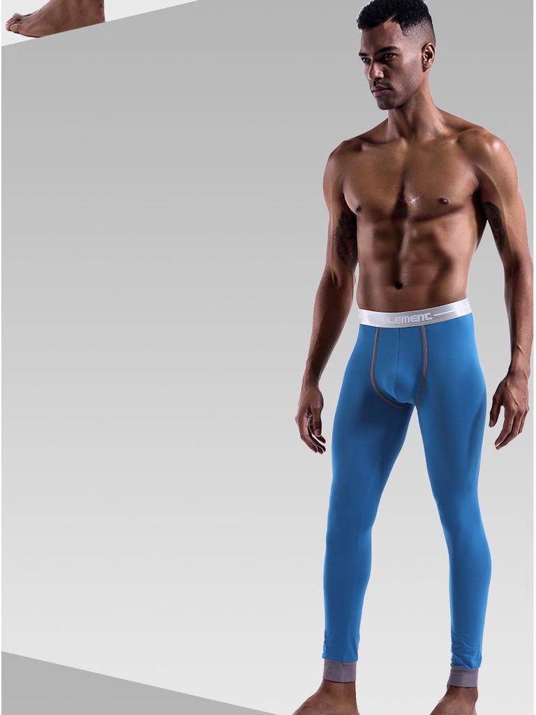 Мужские облегающие леггинсы со средней посадкой: Тонкие хлопковые брюки Nine-Point осень/зима