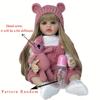 BZDOLL Реалистичная кукла реборн с полностью виниловым телом 55 см 22 дюйма Новорожденный Бебе Принцесса Малышка Девочка Игрушка для купания Подарок на день рождения Реалистичная