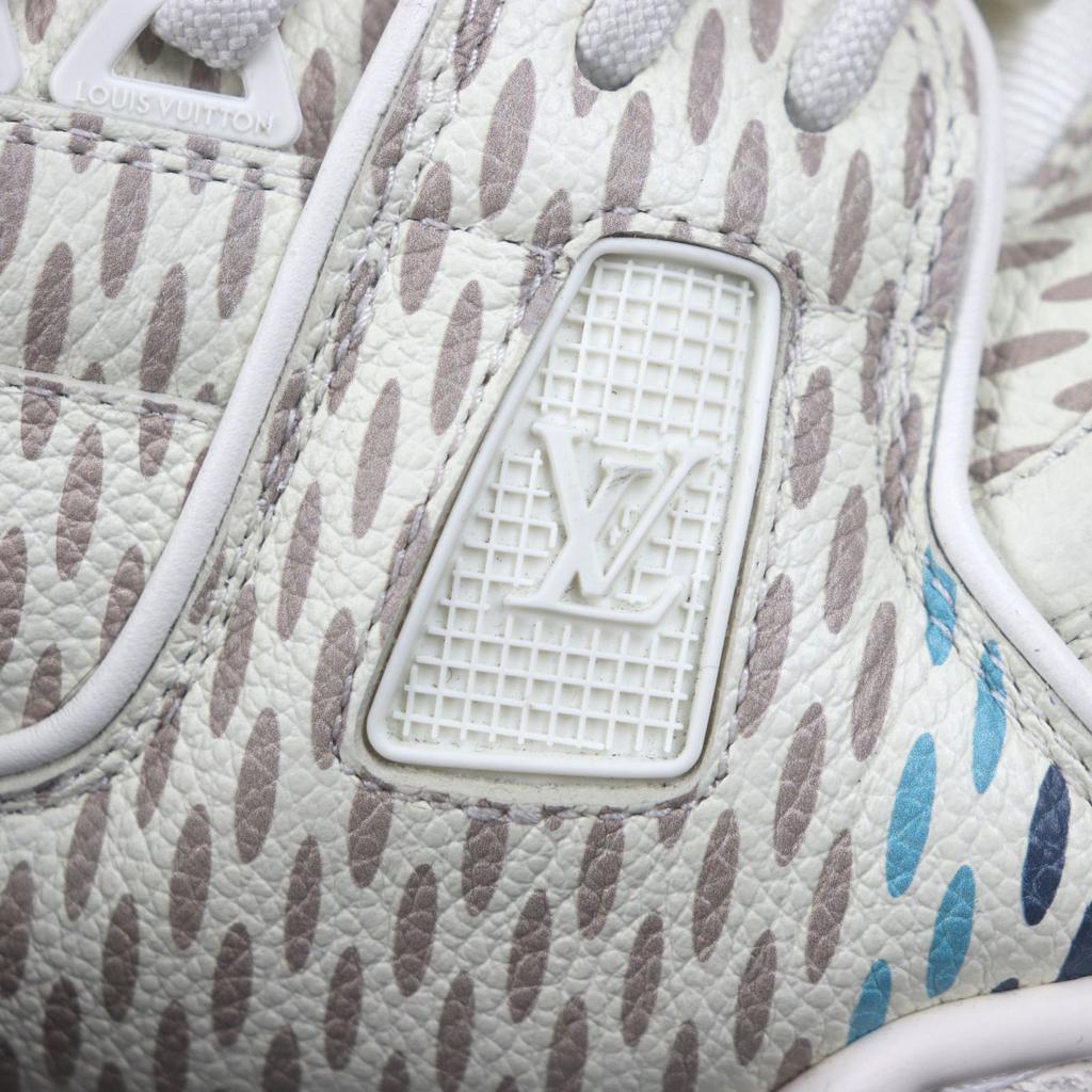 Very Good LOUIS VUITTON sneakers LV Trainer Maxi Beige multi mens 9 1ACR19 Used