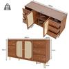 Buffet - MUVOE - 160 x 40 x 90 cm - 2 portes - 3 tiroirs