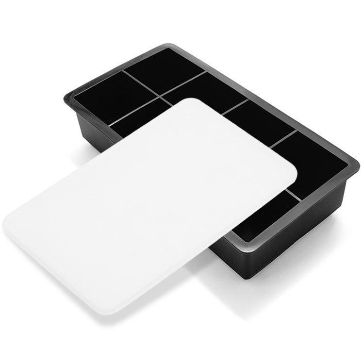 Набор из 6 круглых силиконовых форм для льда с 4-отверстиями для шариков льда и контейнером для льда