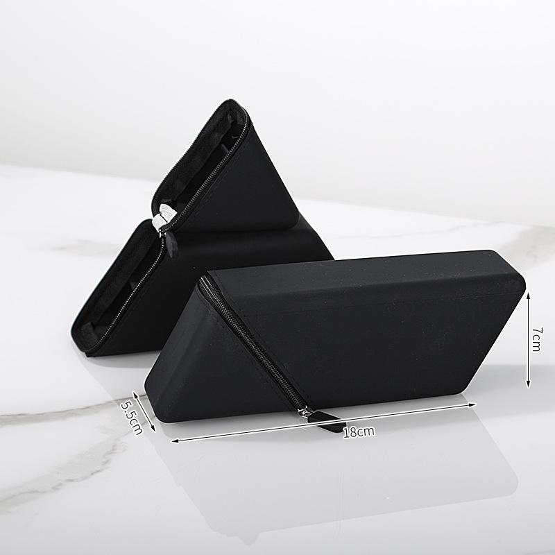 Вместительный мягкий силиконовый телескопический пенал и подставка для ручек