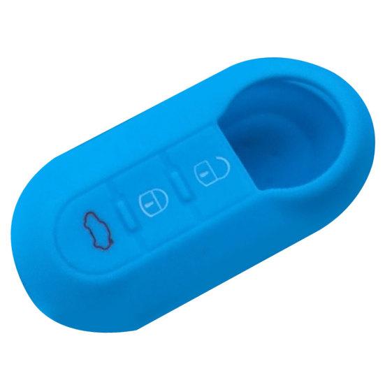 Силиконовый откидной чехол с 3 кнопками и дистанционным автомобильным брелоком для Fiat 500