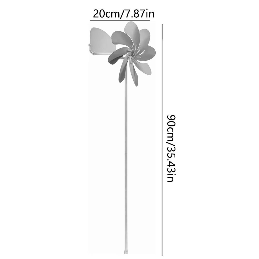 Waterproof Metal Wind Spinner for Yard Removable Wind Sculptures Rotating Garden Pinwheels Outdoor
