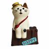 Mini Cat Model Spring Outing Version Birthday Gift Adorable Miniature Zakka Cat Figurine for Collection