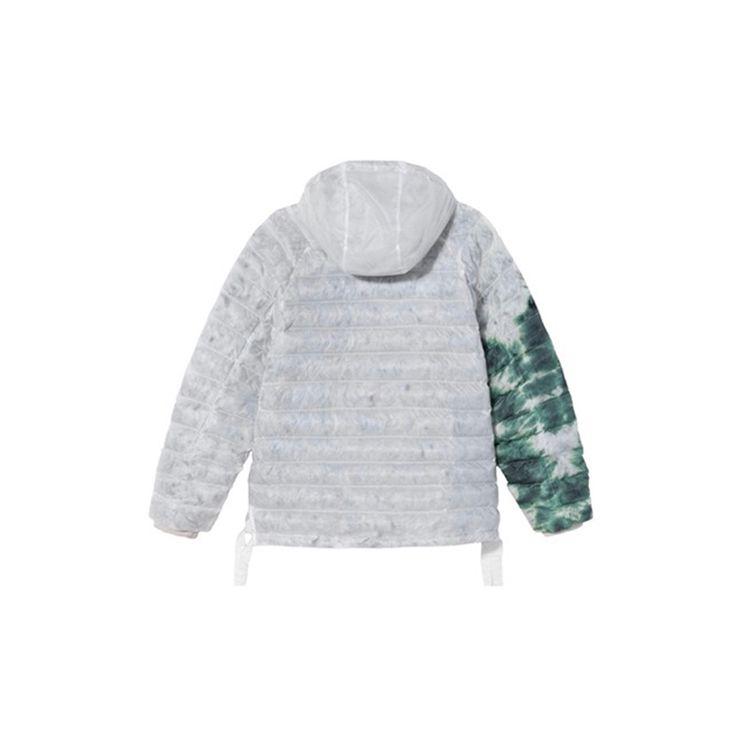 Мужская хлопковая куртка с длинными рукавами и капюшоном Stussy X Nike Tie-Dye, серая DC1085-101