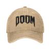 Кепки унисекс Doom Grungepng Женские бейсболки Кепки из потертого денима Шляпа Классическая для улицы Бега Гольфа Неструктурированная Мягкая Кепка Snapback