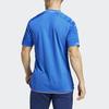 Adidas Logo Stripe Print Crew Neck Short Sleeve Soccer Jersey Men Sportswear Blue HS9895