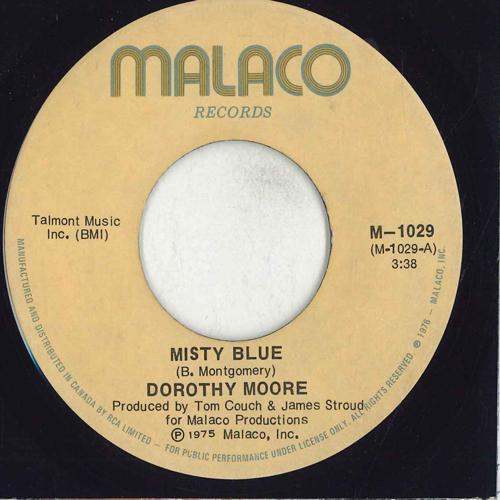 7-дюймовая пластинка DOROTHY MOORE Misty Blue M1029 Malaco Records 1975 US SoulFunk Б/у