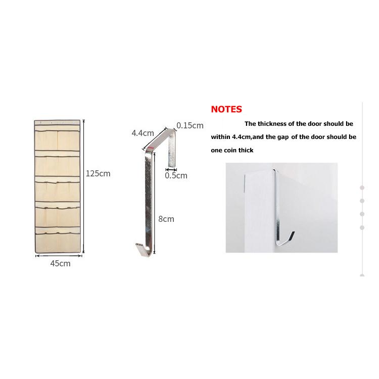 Подвесная сумка за дверью 20 решетчатая сумка для хранения из нетканого материала Сумка для хранения домашней обуви