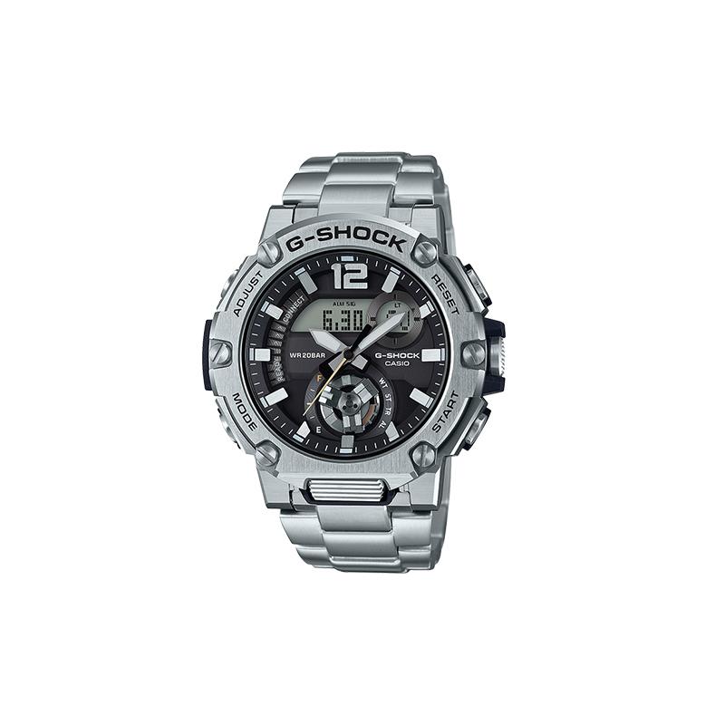 Casio Деловой Повседневный На Солнечной Батарее Классический Стрелочный Двойной Дисплей Циферблат Водонепроницаемый Механизм Кварцевый Механизм Японские и Корейские Часы GST-B300SD-1A
