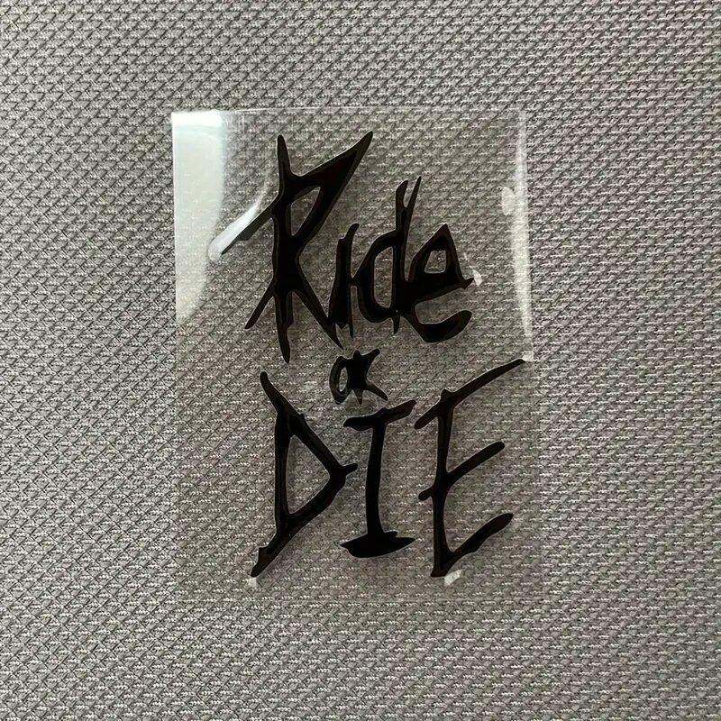 Водонепроницаемая виниловая наклейка 'Ride Or Die' для велосипеда