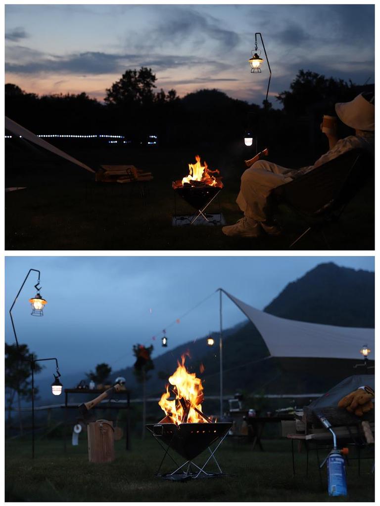 Extended Anti-Scalding Fire Tongs for Camping and Barbecue