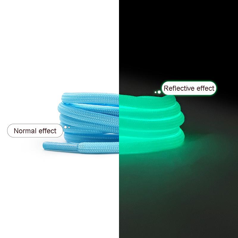 Круглые светящиеся флуоресцентные шнурки светятся в темноте ночные цветные шнурки спортивные парусиновые шнурки для обуви взрослые детские шнурки для обуви новые