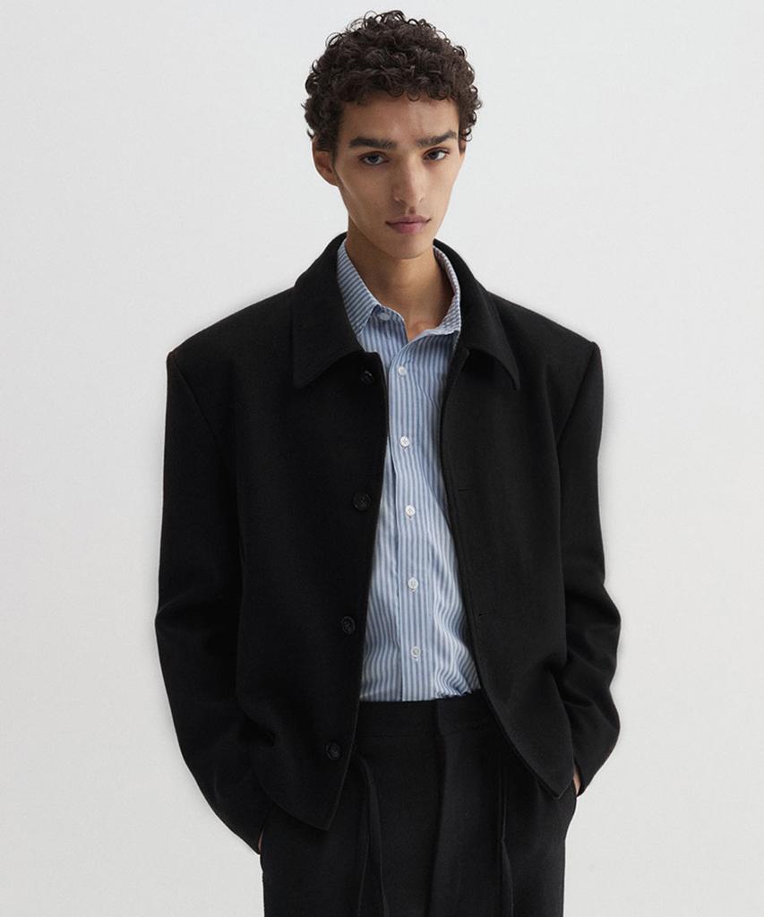 Dnsr Wool Crop Blouson Black