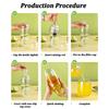 500ml Plastic Cocktail Shaker Home Milk Tea Drink Wine Mixer Shake Bottle with Bar Bartender Barware Kettle Tool Set for Party