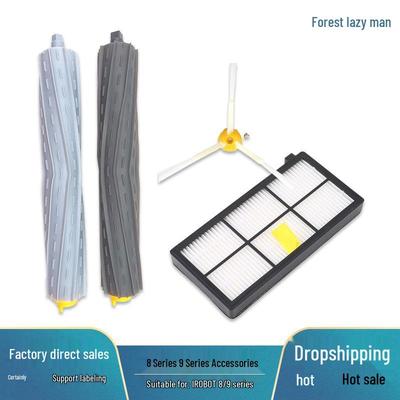 Основная боковая щетка, фильтр и универсальное колесо для пылесосов iRobot 800-900 серий (870, 880, 860, 980)