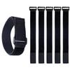 Velcro-Type Elastic Cargo Tie-Down Belt (2.5cm X 30cm, Set of 6)