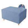 Rectangle Ottoman Stool Cover Slipcover Jacquard Square Footstool Sofa Slipcover Furniture Protector Covers Footrest Chair Cover